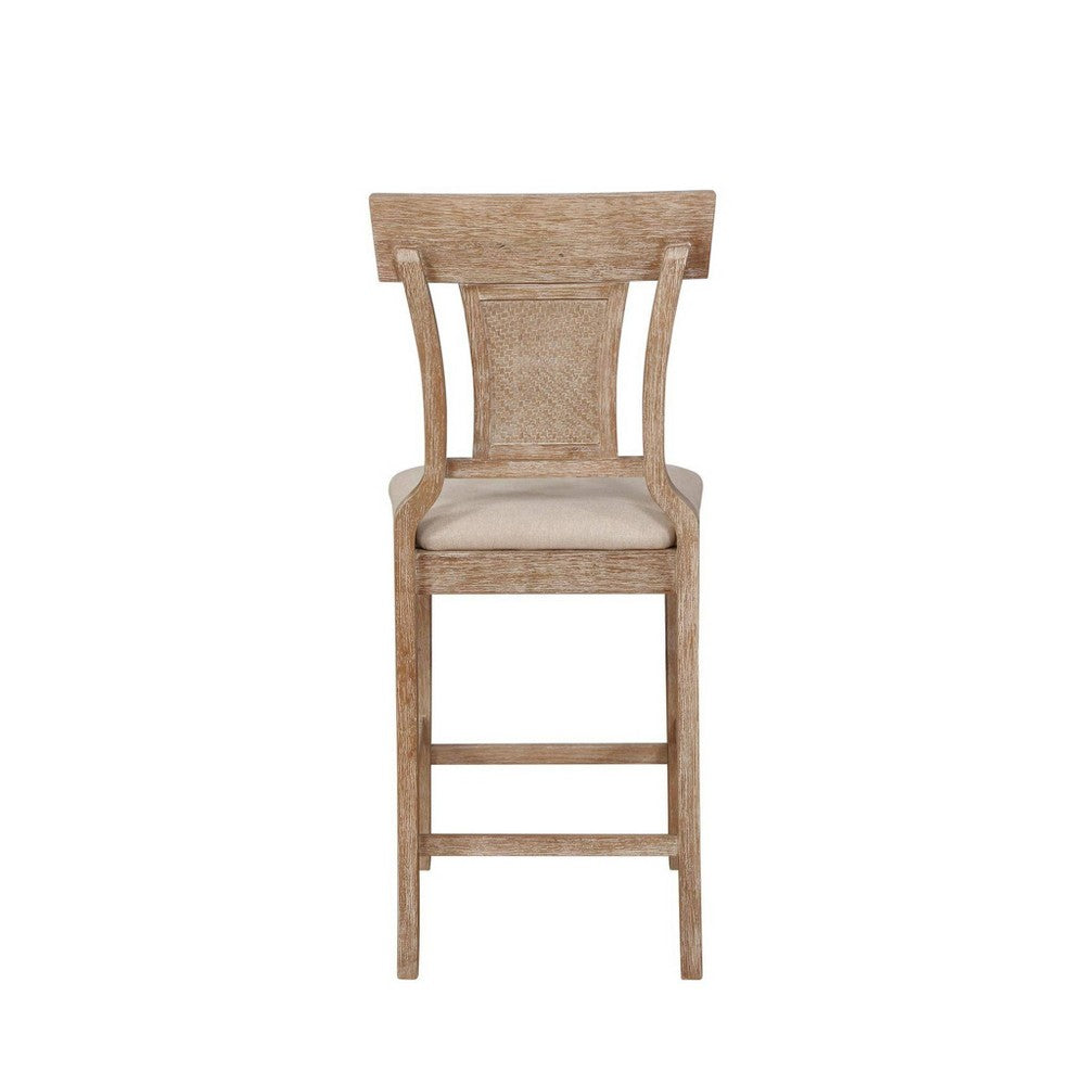Rylan Handwoven Back Counter Height Barstool Natural - Linon (LOCAL PICKUP ONLY)