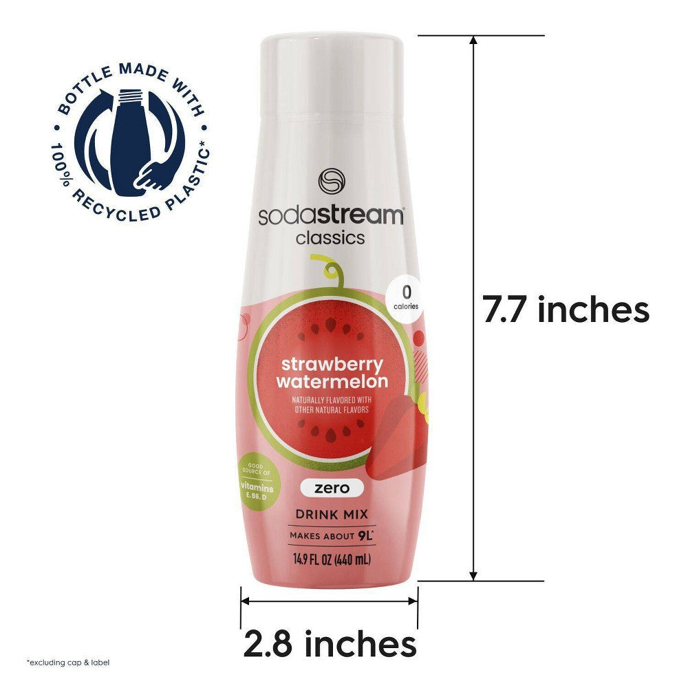 SodaStream Zero Strawberry Watermelon Sodamix - 14.8 fl oz