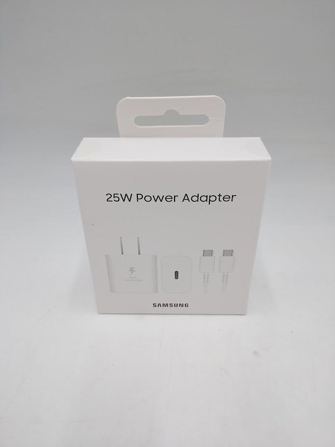 Samsung 25W Super Fast USB-C Wall Charger with USB-C Cable - White