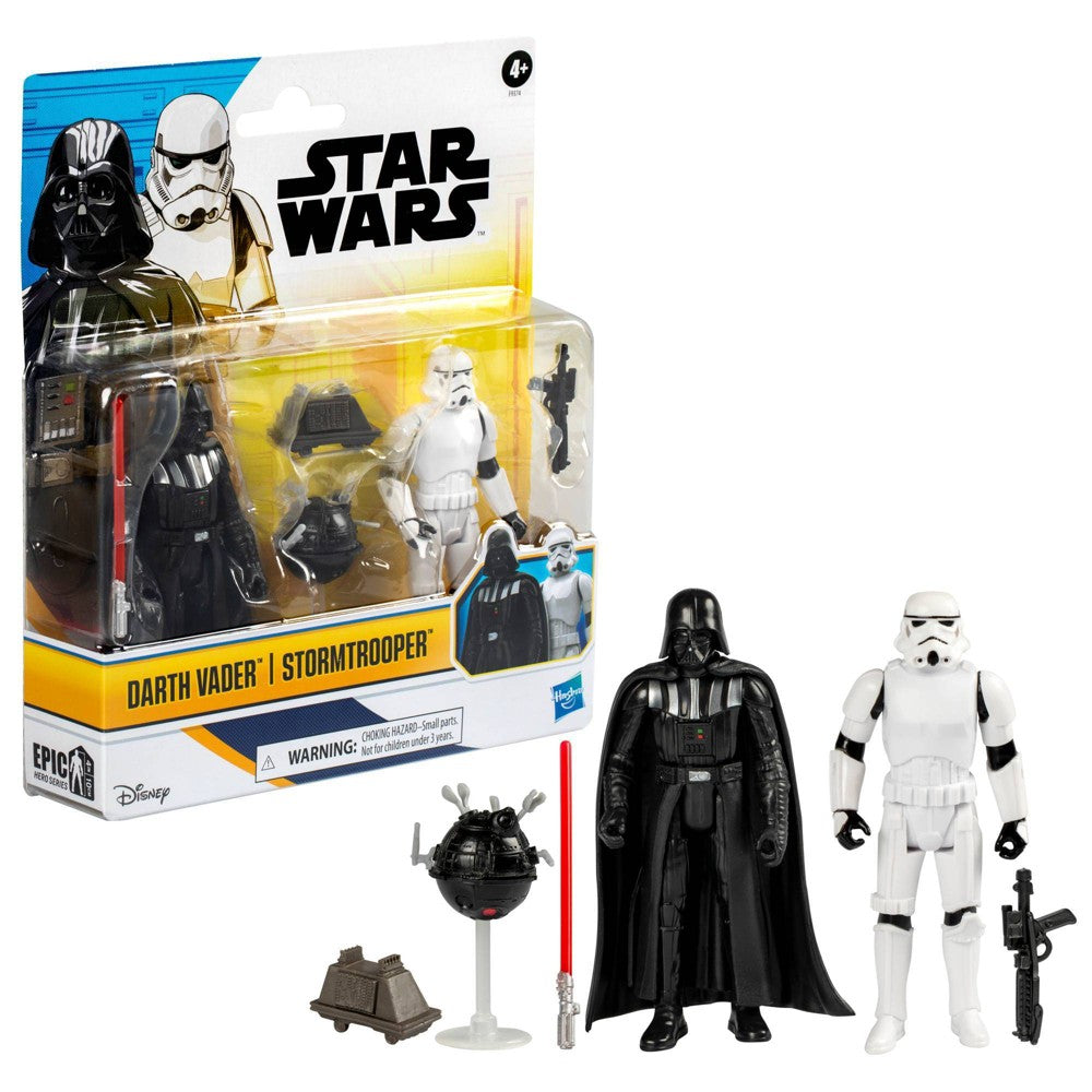 Star Wars Darth Vader and Stormtrooper Action Figure Set - 2pk
