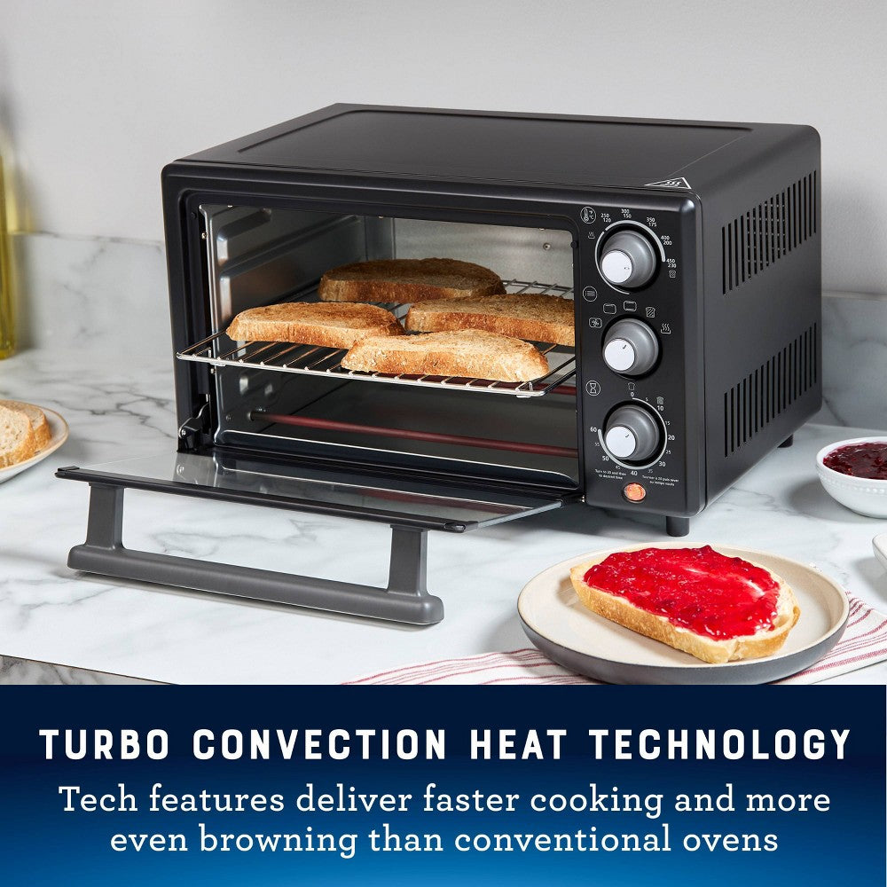 Oster 18-Quart Toaster Oven With Air Fry Matte Black