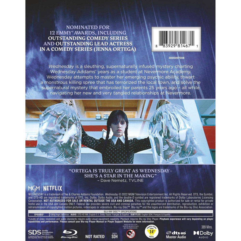 Wednesday: The Complete First Season (Blu-ray) *ADD 3 TO YOUR CART & 1 IS FREE!*