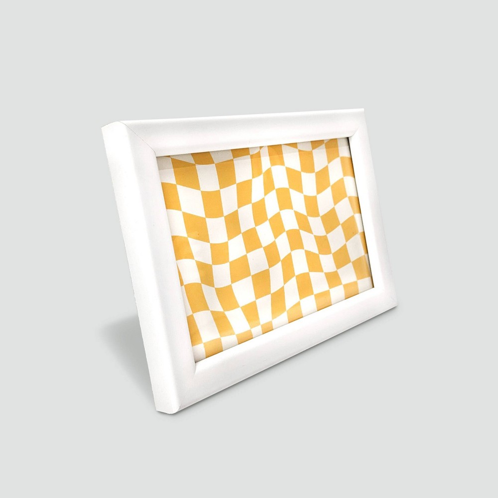 Harbortown 3pk 4"x6" Soft Linear Profile Mini Picture Frames Matte White