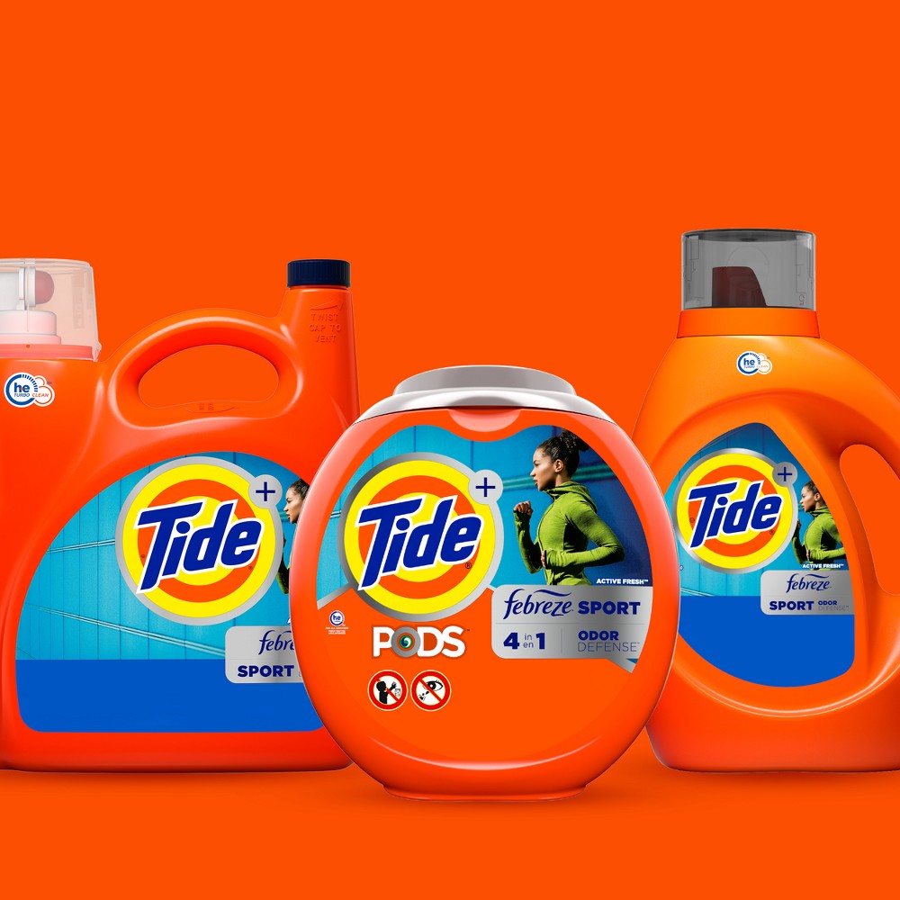 Tide Plus Febreze Sport Active Fresh High Efficiency Liquid Laundry Detergent Soap - 149 fl oz