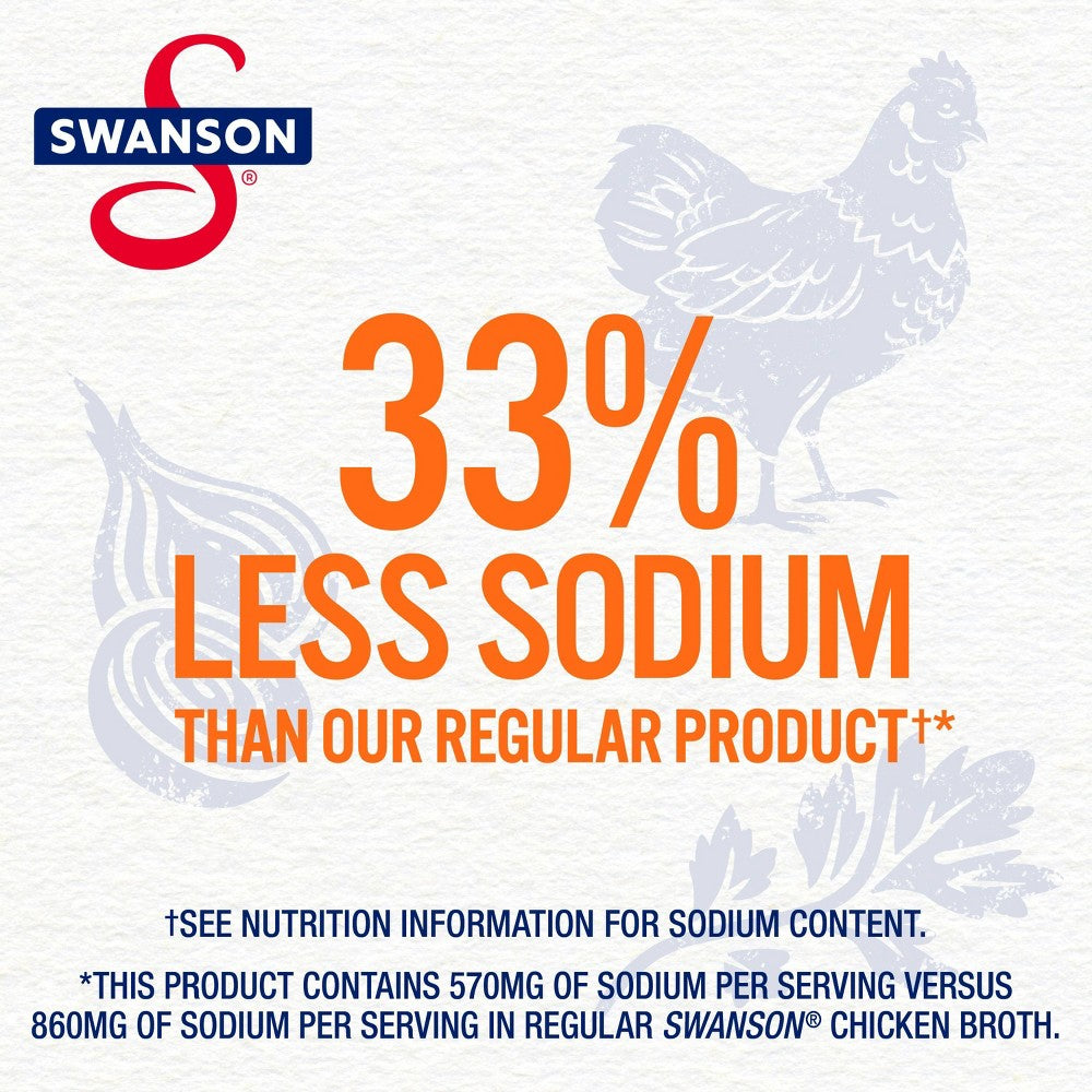 Swanson Natural Goodness Gluten Free 33% Less Sodium Chicken Broth - 32oz (LOCAL PICKUP ONLY)