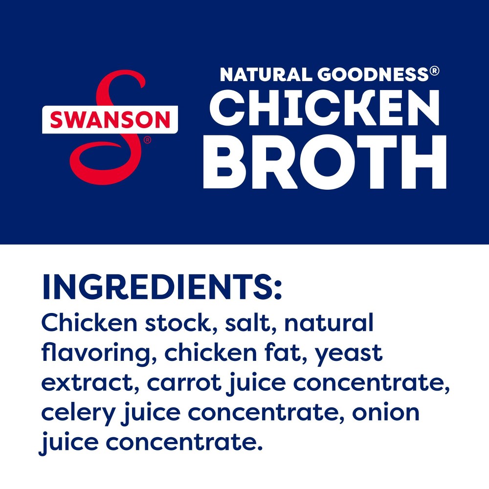 Swanson Natural Goodness Gluten Free 33% Less Sodium Chicken Broth - 32oz (LOCAL PICKUP ONLY)