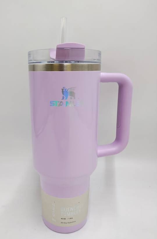 Stanley 40 oz Stainless Steel H2.0 Tumbler Sour Grape - READ DESCRIPTION