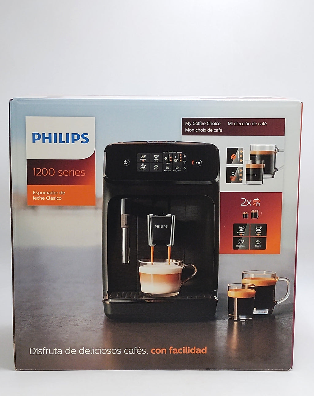 Philips 1200 Fully Automatic Espresso and Coffee Machine with Milk Frother Black (LOCAL PICKUP ONLY)
