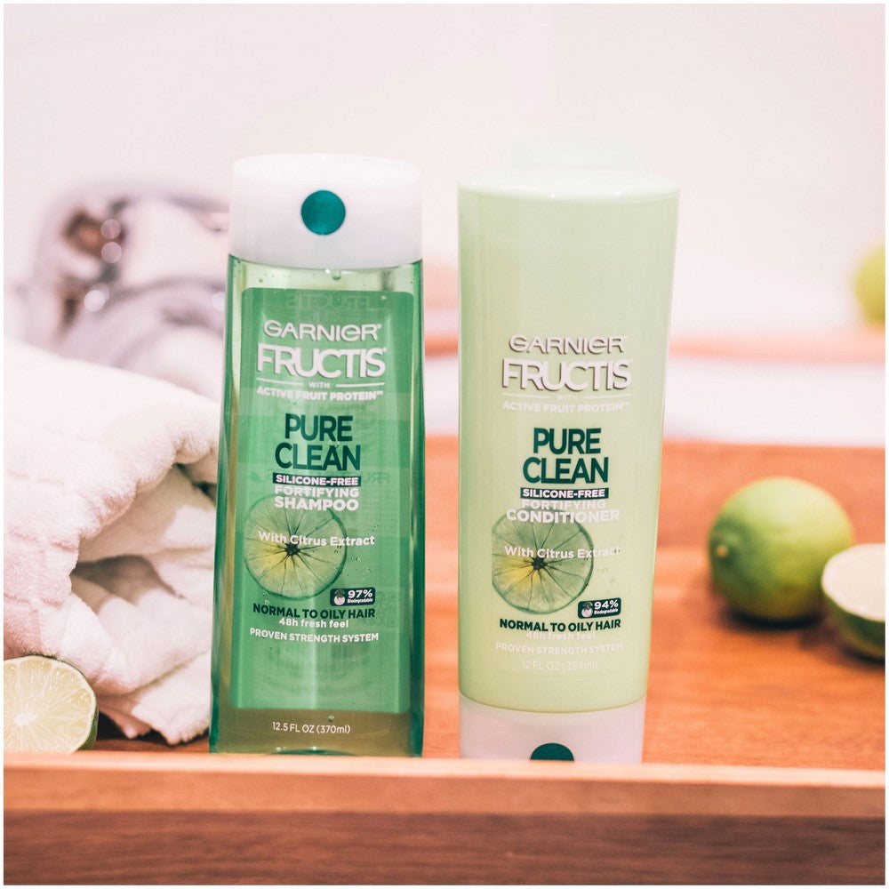 Garnier Fructis with Active Fruit Protein Pure Clean Fortifying Conditioner with Aloe Extract - 12 fl oz