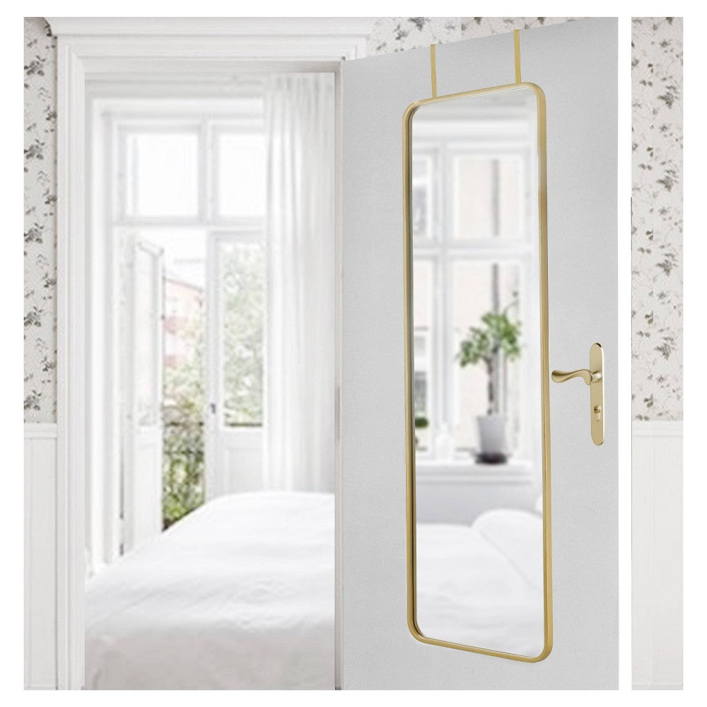 Over-the-Door Mirror Metal Brass - Project 62 (LOCAL PICKUP ONLY)