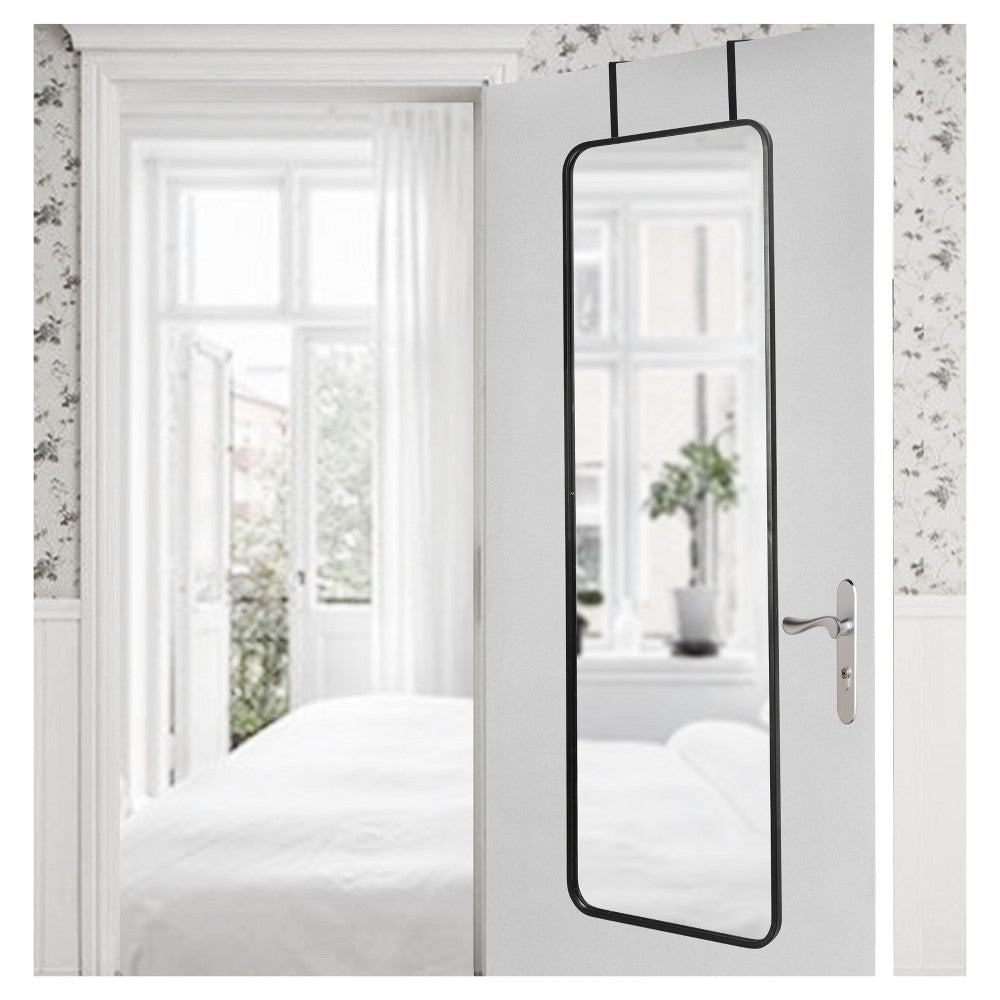 Over-the-Door Mirror Metal Black - Project 62 (LOCAL PICKUP ONLY)