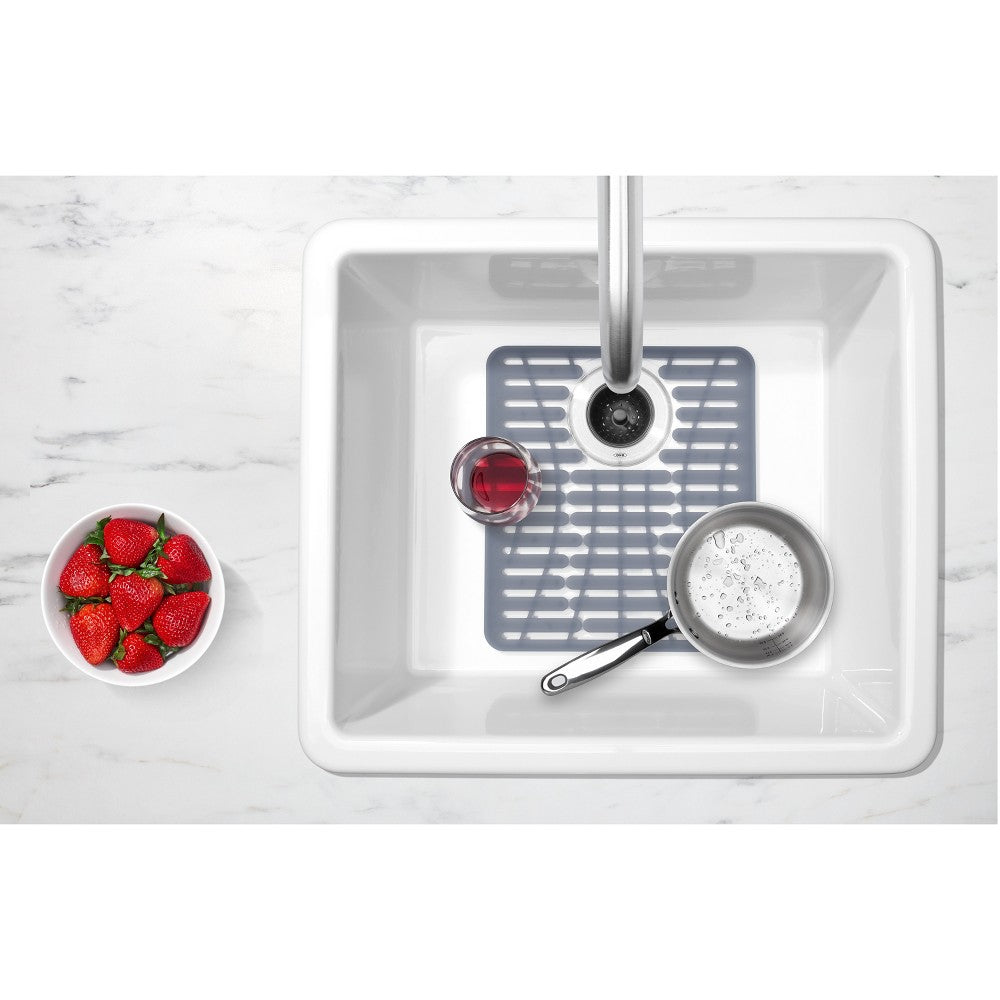 OXO 11.3" x 12.8" Silicone Sink Mat Gray