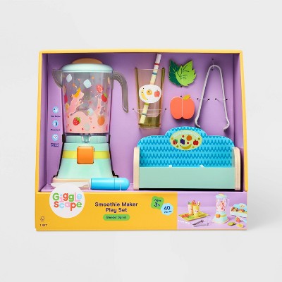 Smoothie Maker Play Set - Gigglescape: Creative Toy Kitchen, Play Food, 28 Pieces, Ages 3+, Fine Motor Skills