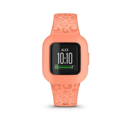 Garmin Vivofit Jr. 3 Kids Fitness Tracker - Peach Leopard