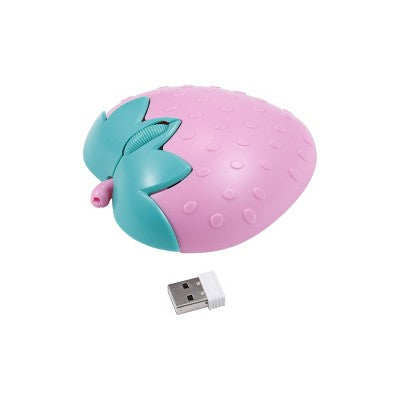 Vivitar 'Strawberry' Novelty Computer Mouse - Berry Pink: Wireless Radio Frequency, Home Use