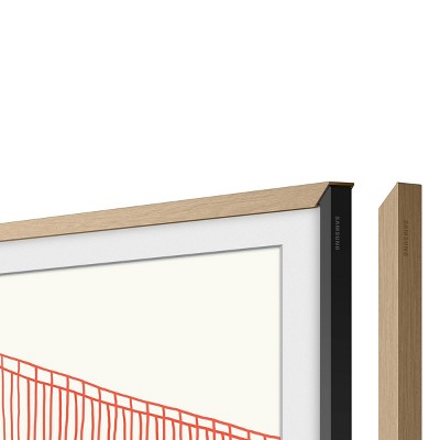 Samsung 65" The Frame Customizable Bezel - Modern Teak: Light Brown Home Accessory (LOCAL PICKUP ONLY)