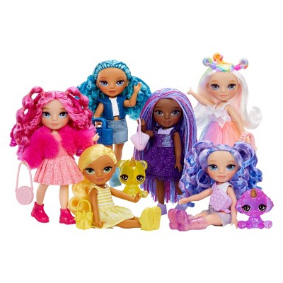 Rainbow High 6" Littles Doll - Indigo: Articulated Fashion Girl Figure with Accessories from MGA Entertainment