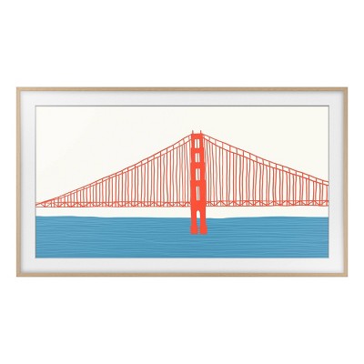 Samsung 65" The Frame Customizable Bezel - Modern Teak: Light Brown Home Accessory (LOCAL PICKUP ONLY)