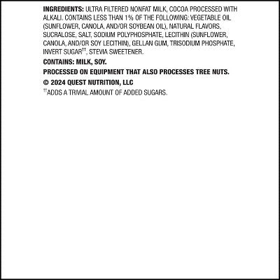 Quest Nutrition Ready to Drink High Protein Milkshake - Chocolate - 56 fl oz/4ct