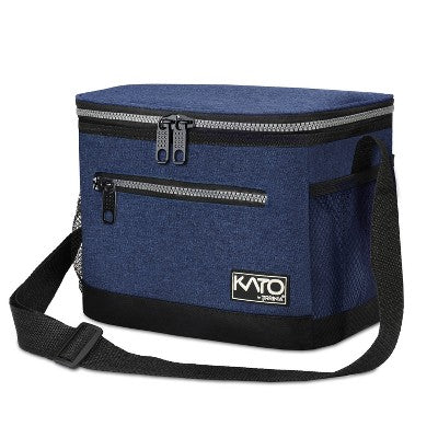 Tirrinia Insulated Small Lunch Bag with Adjustable Shoulder Strap, Leakproof Reusable Lunch Cooler Bag with Front Zip Pocket, Portable Lunch Boxs