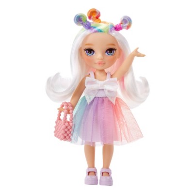 Rainbow High Littles Opal Raine Rainbow 5.5" Posable Small Doll with Purse Magical Pet Unicorn