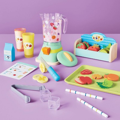 Smoothie Maker Play Set - Gigglescape: Creative Toy Kitchen, Play Food, 28 Pieces, Ages 3+, Fine Motor Skills