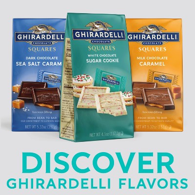 Ghirardelli White Chocolate Candy Sugar Cookie SQUARES - 4.1oz