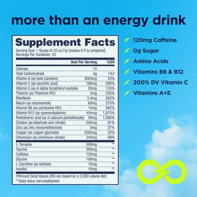 Spark Energy + Focus Drink Mixes Canister - Fruit Punch - 25 Servings