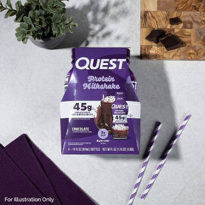 Quest Nutrition Ready to Drink High Protein Milkshake - Chocolate - 56 fl oz/4ct