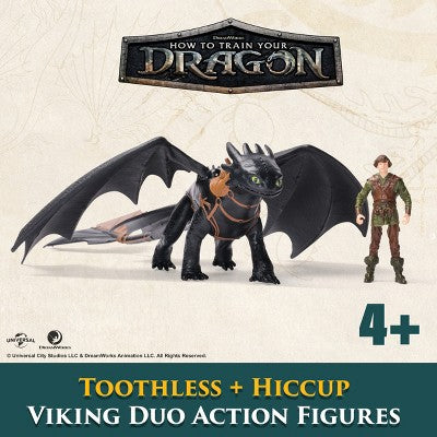 How to Train Your Dragon Viking and Toothless Action Figure