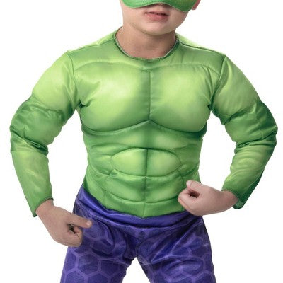 Toddler Marvel Hulk Halloween Costume Jumpsuit with Mask 2-3T