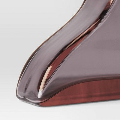 Small Pink Curved Glass Vase - Threshold