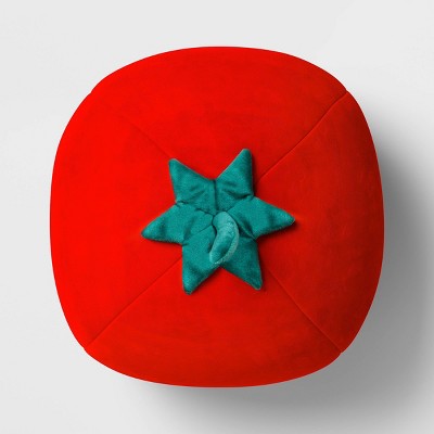 Shaped Plush Tomato Pillow Tomato Red - Room Essentials