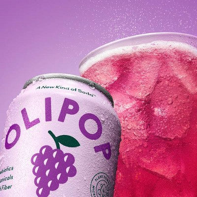 OLIPOP Classic Grape Prebiotic Soda - 4ct/12 fl oz Cans