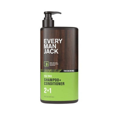 Every Man Jack 2-in-1 Shampoo + Conditioner - Tea Tree - 16 fl oz