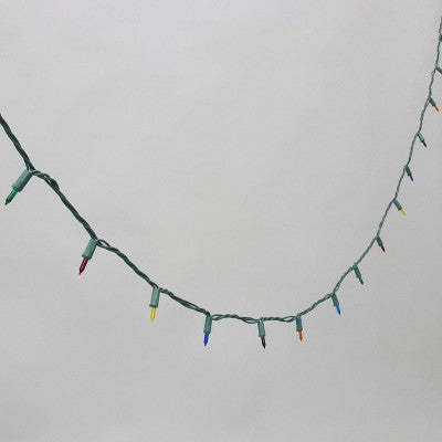 Philips 100ct Heavy Duty Incandescent Smooth Mini String Lights with Green Wireand Remains Lit Technology