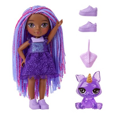 Rainbow High 6" Littles Doll - Indigo: Articulated Fashion Girl Figure with Accessories from MGA Entertainment