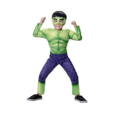 Toddler Marvel Hulk Halloween Costume Jumpsuit with Mask 2-3T
