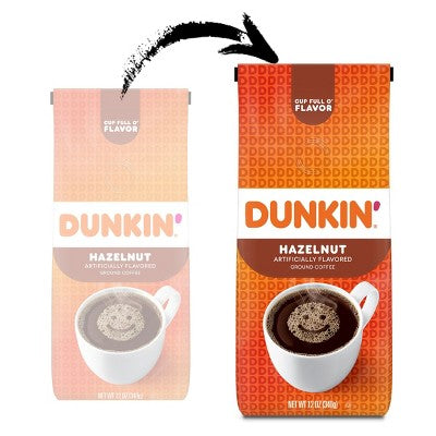 Dunkin' Hazelnut Flavored Medium Roast Ground Coffee - 12oz