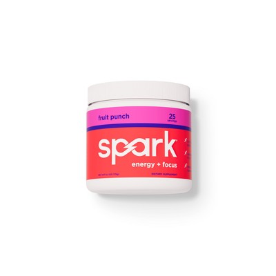 Spark Energy + Focus Drink Mixes Canister - Fruit Punch - 25 Servings
